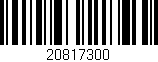 Código de barras (EAN, GTIN, SKU, ISBN): '20817300'