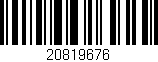 Código de barras (EAN, GTIN, SKU, ISBN): '20819676'