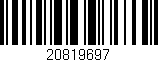 Código de barras (EAN, GTIN, SKU, ISBN): '20819697'