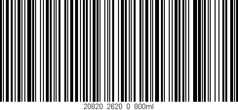 Código de barras (EAN, GTIN, SKU, ISBN): '20820_2620_0_800ml'
