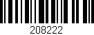 Código de barras (EAN, GTIN, SKU, ISBN): '208222'