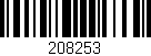 Código de barras (EAN, GTIN, SKU, ISBN): '208253'