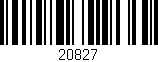 Código de barras (EAN, GTIN, SKU, ISBN): '20827'