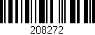 Código de barras (EAN, GTIN, SKU, ISBN): '208272'