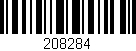 Código de barras (EAN, GTIN, SKU, ISBN): '208284'