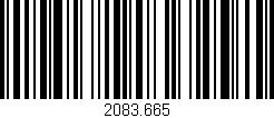 Código de barras (EAN, GTIN, SKU, ISBN): '2083.665'