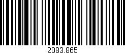 Código de barras (EAN, GTIN, SKU, ISBN): '2083.865'