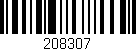 Código de barras (EAN, GTIN, SKU, ISBN): '208307'