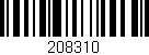 Código de barras (EAN, GTIN, SKU, ISBN): '208310'