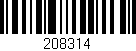 Código de barras (EAN, GTIN, SKU, ISBN): '208314'