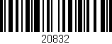 Código de barras (EAN, GTIN, SKU, ISBN): '20832'