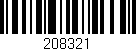 Código de barras (EAN, GTIN, SKU, ISBN): '208321'