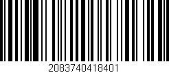 Código de barras (EAN, GTIN, SKU, ISBN): '2083740418401'