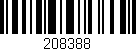 Código de barras (EAN, GTIN, SKU, ISBN): '208388'