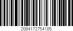 Código de barras (EAN, GTIN, SKU, ISBN): '2084172754105'