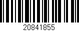 Código de barras (EAN, GTIN, SKU, ISBN): '20841855'