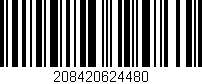 Código de barras (EAN, GTIN, SKU, ISBN): '208420624480'