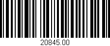Código de barras (EAN, GTIN, SKU, ISBN): '20845.00'