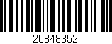 Código de barras (EAN, GTIN, SKU, ISBN): '20848352'
