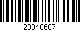 Código de barras (EAN, GTIN, SKU, ISBN): '20848607'