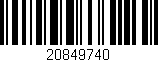 Código de barras (EAN, GTIN, SKU, ISBN): '20849740'