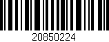 Código de barras (EAN, GTIN, SKU, ISBN): '20850224'