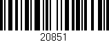 Código de barras (EAN, GTIN, SKU, ISBN): '20851'