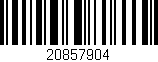 Código de barras (EAN, GTIN, SKU, ISBN): '20857904'