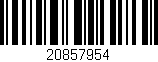 Código de barras (EAN, GTIN, SKU, ISBN): '20857954'