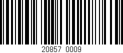 Código de barras (EAN, GTIN, SKU, ISBN): '20857/0009'