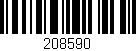 Código de barras (EAN, GTIN, SKU, ISBN): '208590'