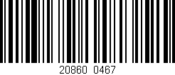 Código de barras (EAN, GTIN, SKU, ISBN): '20860/0467'