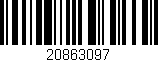 Código de barras (EAN, GTIN, SKU, ISBN): '20863097'