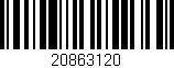Código de barras (EAN, GTIN, SKU, ISBN): '20863120'
