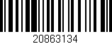 Código de barras (EAN, GTIN, SKU, ISBN): '20863134'