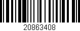 Código de barras (EAN, GTIN, SKU, ISBN): '20863408'