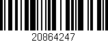 Código de barras (EAN, GTIN, SKU, ISBN): '20864247'