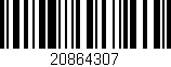Código de barras (EAN, GTIN, SKU, ISBN): '20864307'