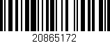 Código de barras (EAN, GTIN, SKU, ISBN): '20865172'