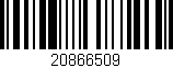 Código de barras (EAN, GTIN, SKU, ISBN): '20866509'