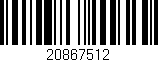 Código de barras (EAN, GTIN, SKU, ISBN): '20867512'