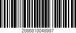 Código de barras (EAN, GTIN, SKU, ISBN): '2086810048997'
