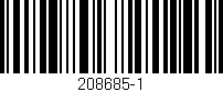 Código de barras (EAN, GTIN, SKU, ISBN): '208685-1'