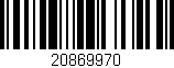 Código de barras (EAN, GTIN, SKU, ISBN): '20869970'