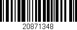 Código de barras (EAN, GTIN, SKU, ISBN): '20871348'