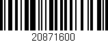 Código de barras (EAN, GTIN, SKU, ISBN): '20871600'