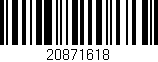 Código de barras (EAN, GTIN, SKU, ISBN): '20871618'