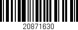 Código de barras (EAN, GTIN, SKU, ISBN): '20871630'