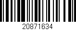 Código de barras (EAN, GTIN, SKU, ISBN): '20871634'