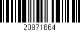 Código de barras (EAN, GTIN, SKU, ISBN): '20871664'